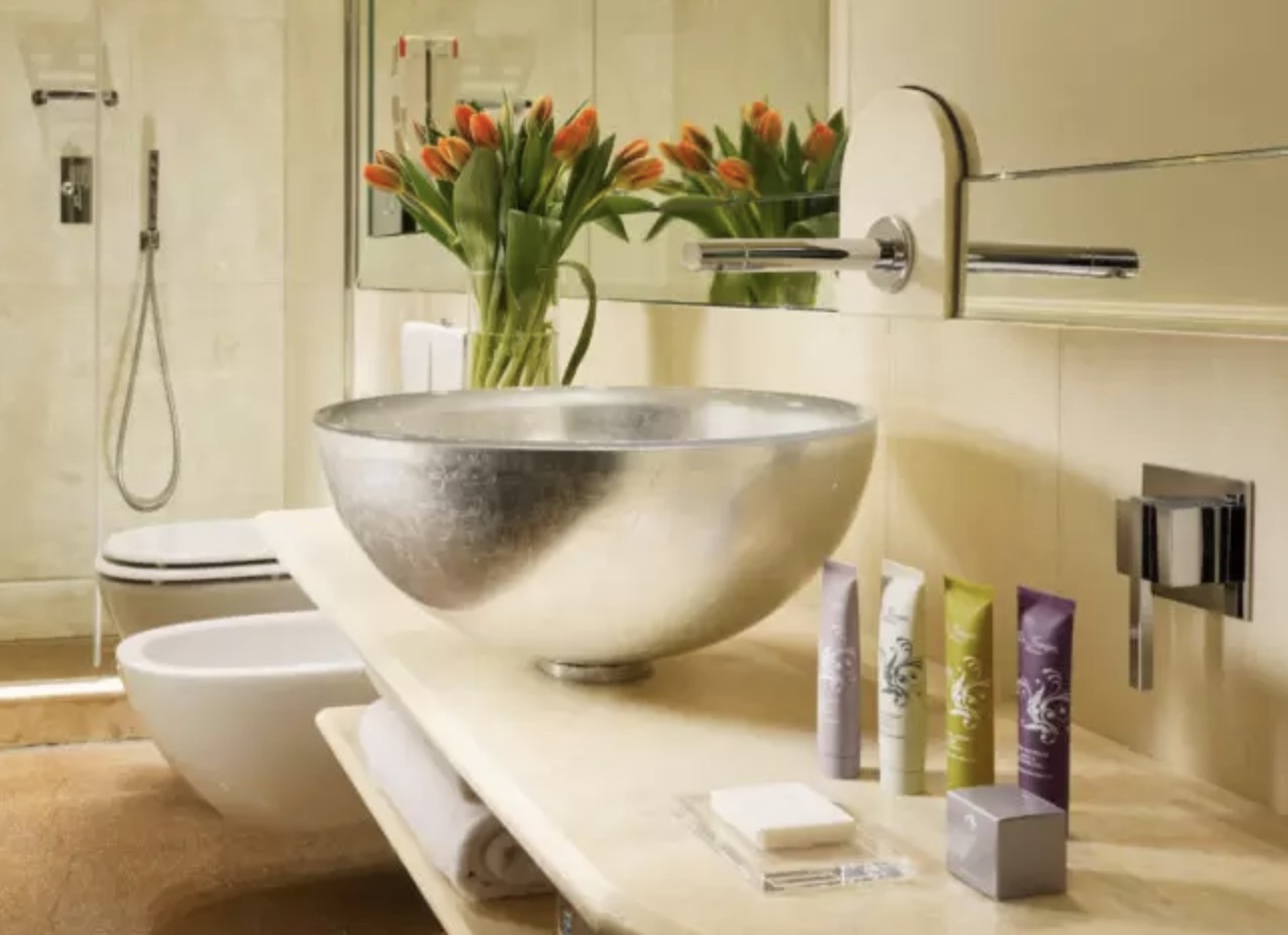 kit cortesia bagno in camera Brunelleschi Hotel